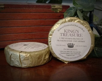 King's Treasure, Medieval Handcrafted Cold Process Soap, 4 oz Bar