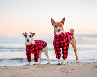 Warm Lumberjack dog sweater, Warm dog pullover, Custom dog clothes, dog sweater, Hundemantel, Dog jacket, Buffalo plaid, MADE TO MEASURE
