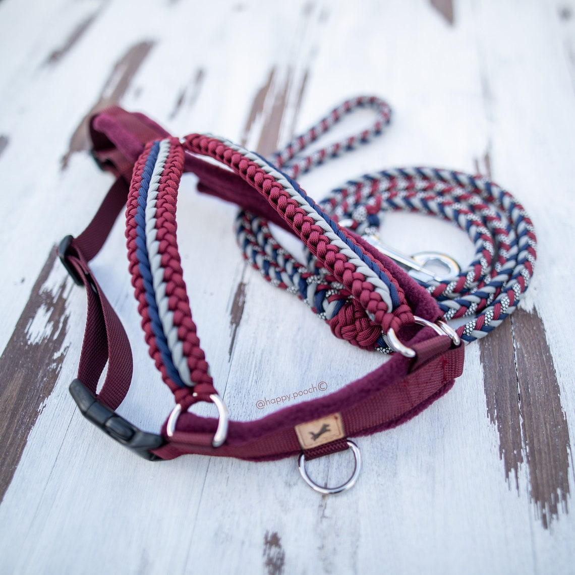 Adjustable Paracord Dog Harness Custom Dog Harness Walking Etsy