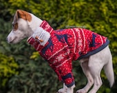 Fair Isle Fleece Dog Pullover: Custom Fit Holiday Sweater