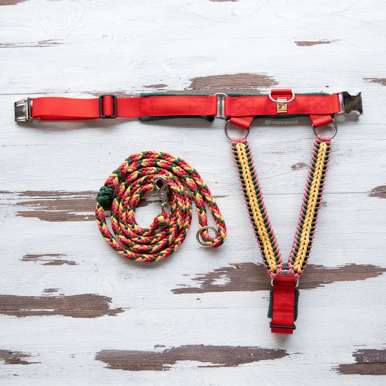 Adjustable Paracord Dog Harness Custom dog harness Walking Etsy