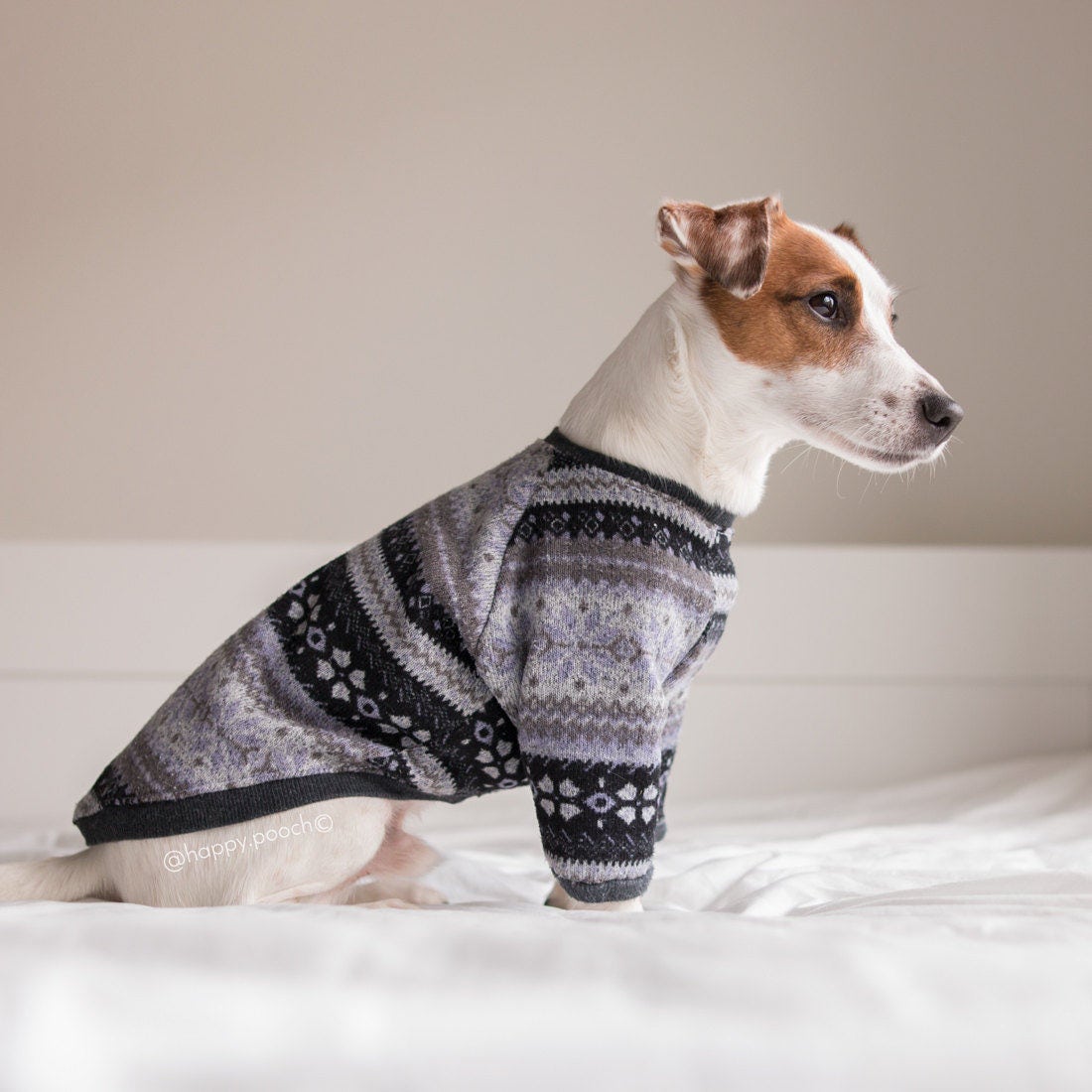 Fair Isle dog sweater Dog Clothes Warm Dog Sweater Custom Etsy