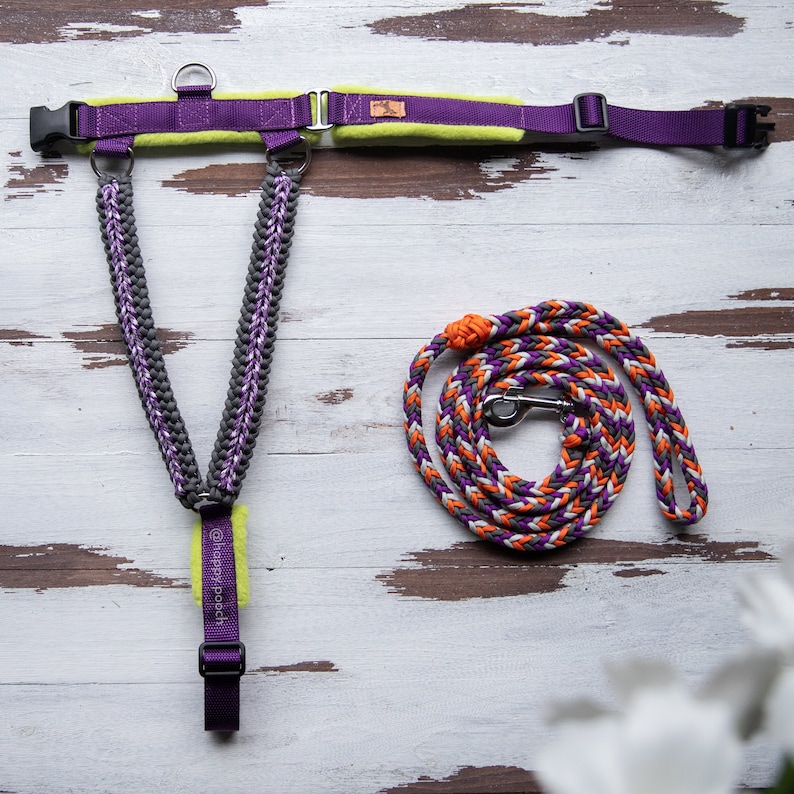 Adjustable Paracord Dog Harness Custom Dog Harness Walking Etsy UK