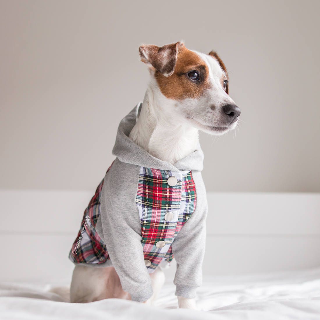 Original Flannel Dog hoodie Dog jacket Dog clothing Puppy Etsy