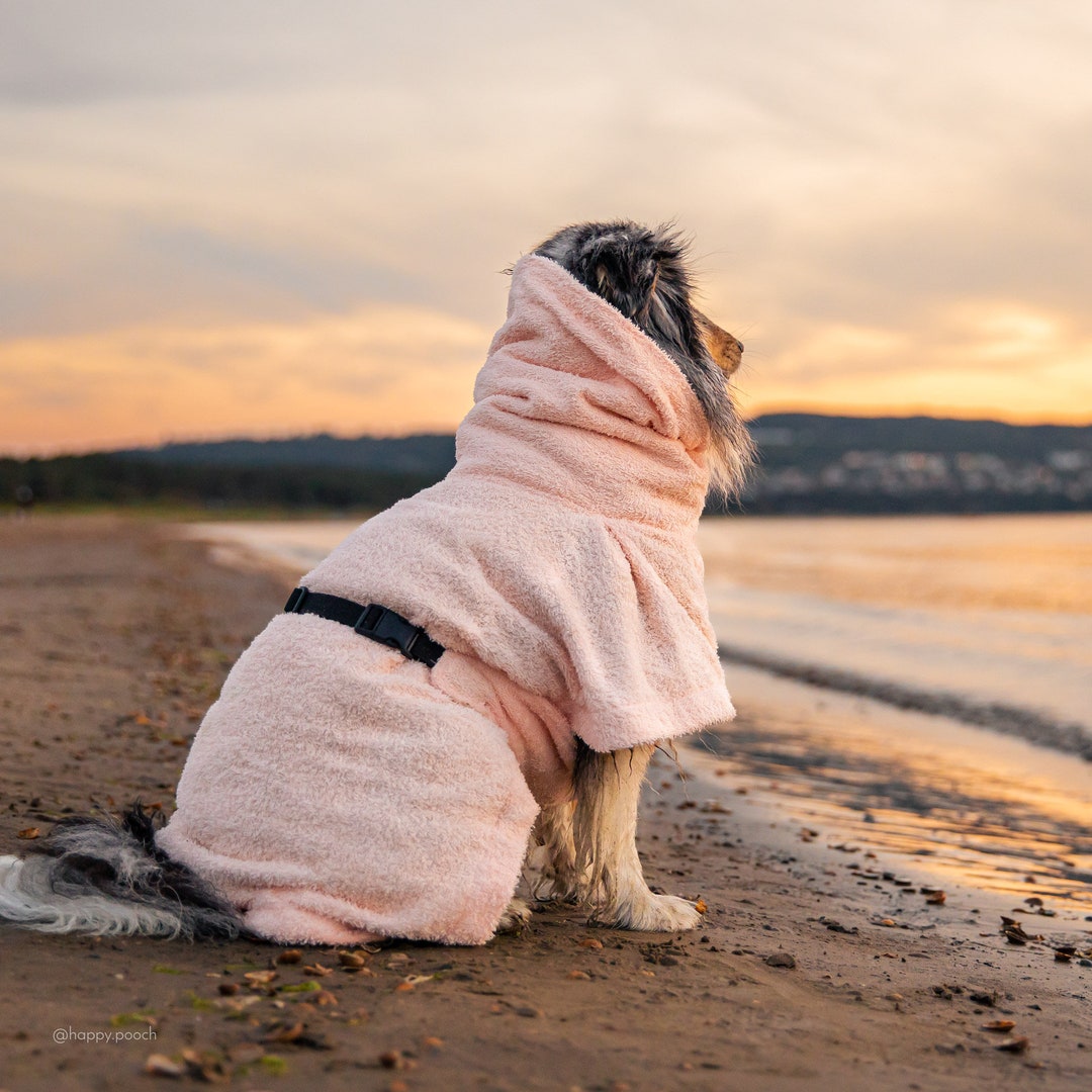 Dog Drying Robe, Madetomeasure Dog Bathrobe, Dog Bathrobe, Dog