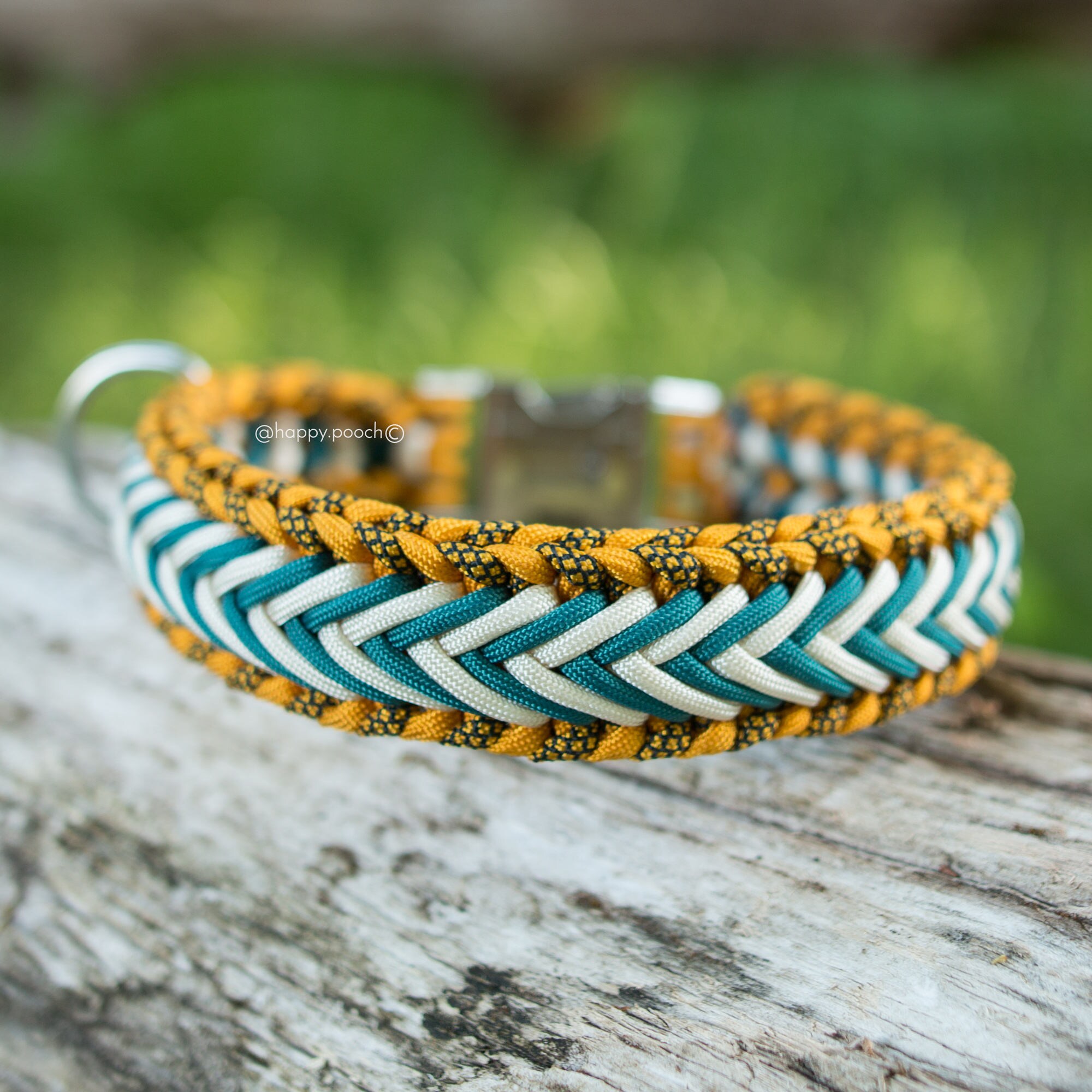Herringbone Paracord Dog Collar Dog paracord Collar Camo Etsy