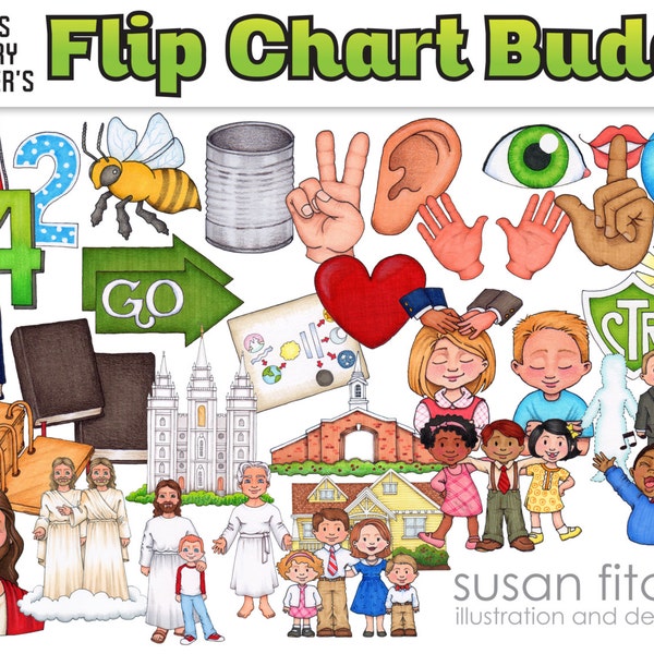 LDS Primary Song Leader Flip Chart Clip Art