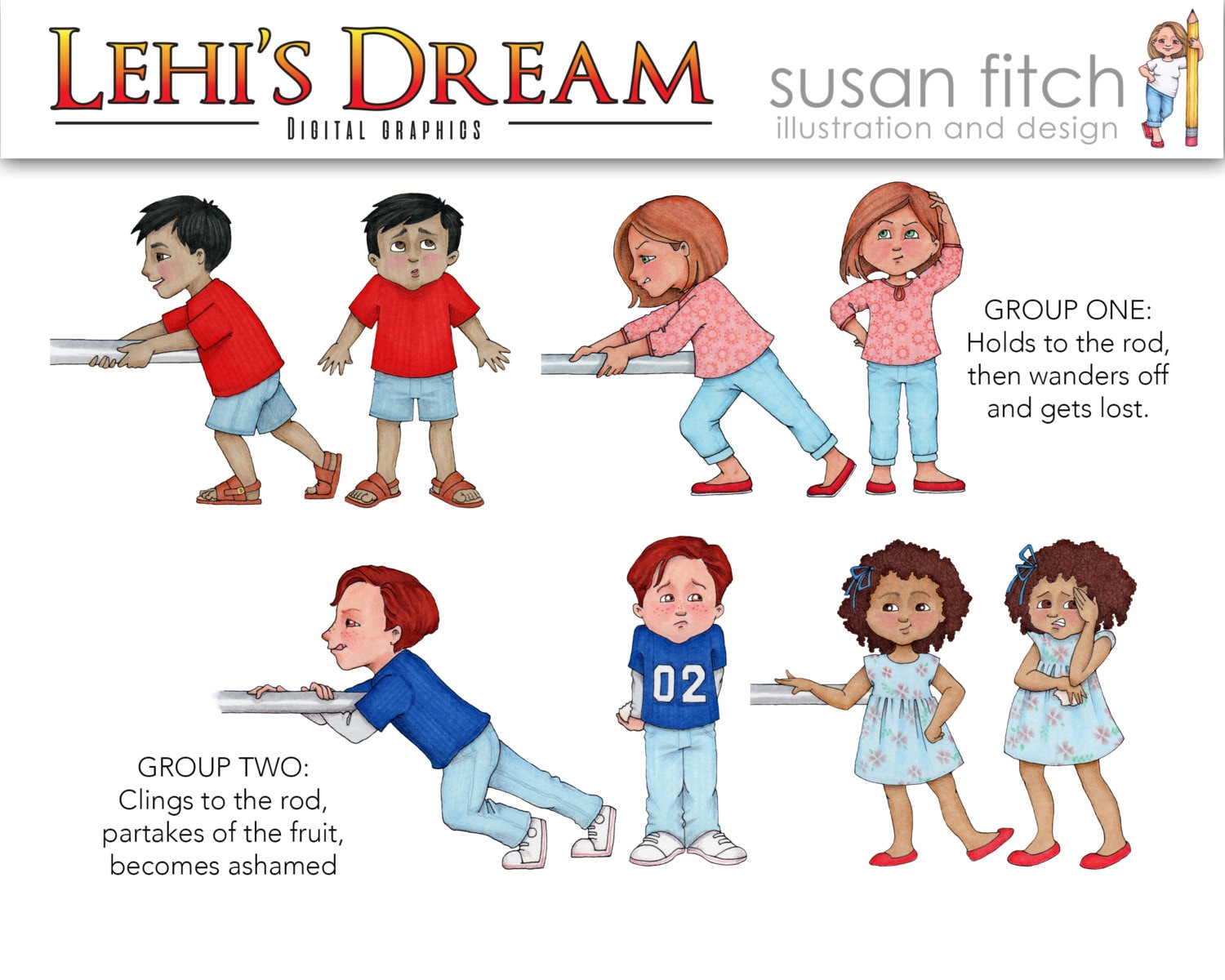 Lehi's Dream Digital Clip Art | Etsy
