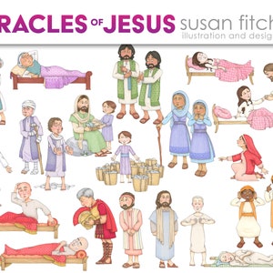 The Miracles of Jesus Clip Art Set