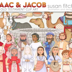 Isaac & Jacob, Old Testament clip art set