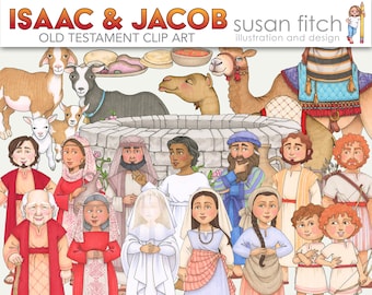 Isaac & Jacob, Old Testament clip art set