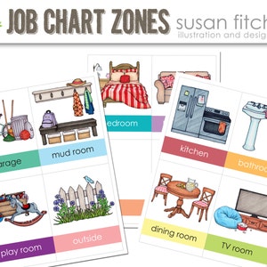 Chore Chart Cards - Zones