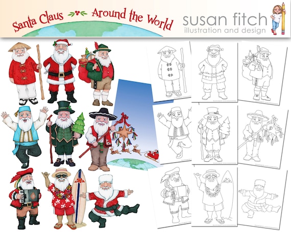 Santa around the world discount