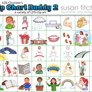 LDS Chorister&#39;s Flip Chart Buddy 2 Clip Art Set