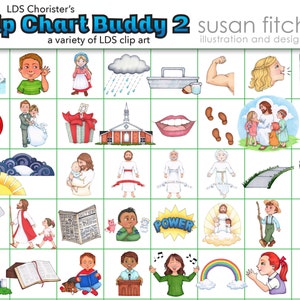 LDS Chorister's Flip Chart Buddy 2 clip art set