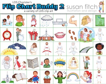 LDS Chorister's Flip Chart Buddy 2 clip art set