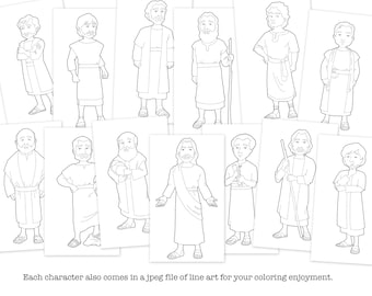 Jesucristo y sus 12 apóstoles clip art y páginas para - Etsy España Jesucristo y sus 12 apóstoles clip art y páginas para - Etsy España