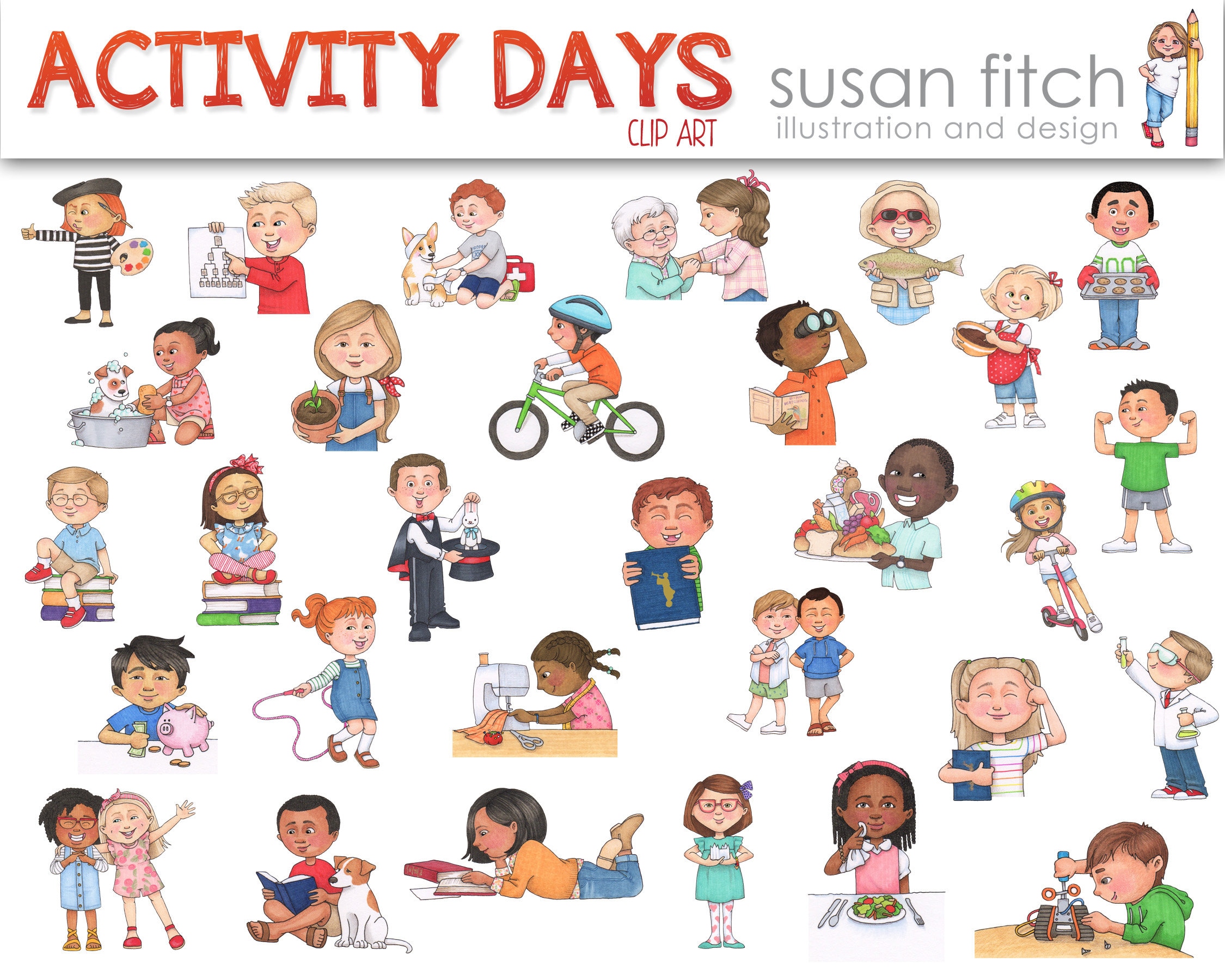 LDS Activity Days Clip Art - Etsy