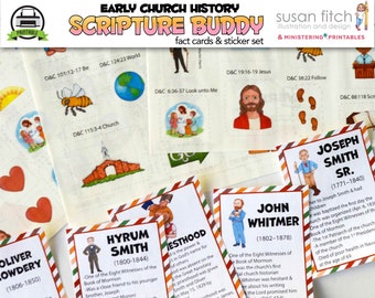 SCRIPTURE BUDDY fun fact cards & stickers