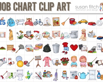 Job Chart Chore Chart Clip Art