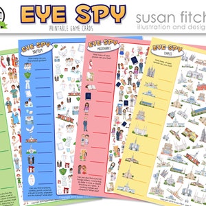 Tarjetas de juego imprimibles EYE SPY