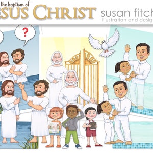 The Baptism of Jesus Christ, clip art and flip chart set