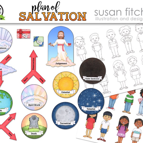 Plan of Salvation Printable Cut-Outs