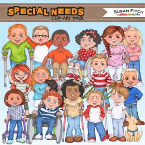 SPECIAL NEEDS digital clip art.