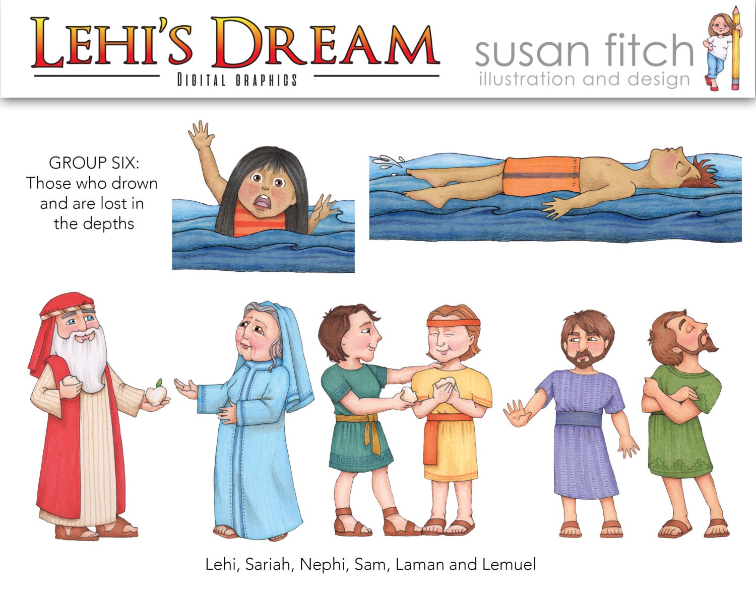 Lehi's Dream Digital Clip Art | Etsy