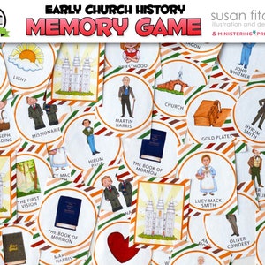 LDS Church History printable MEMORY GAME