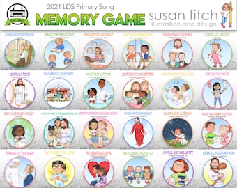 2021 LDS Primary Song Memory Game