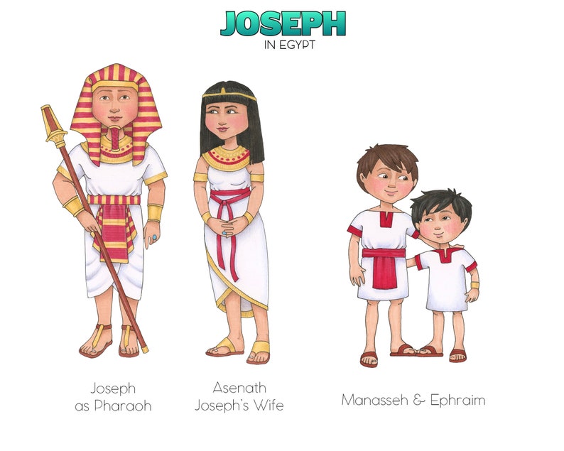 Joseph in Egypt Digital Clip Art Etsy