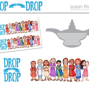 Drop By Drop, set de gráficos de 10 vírgenes