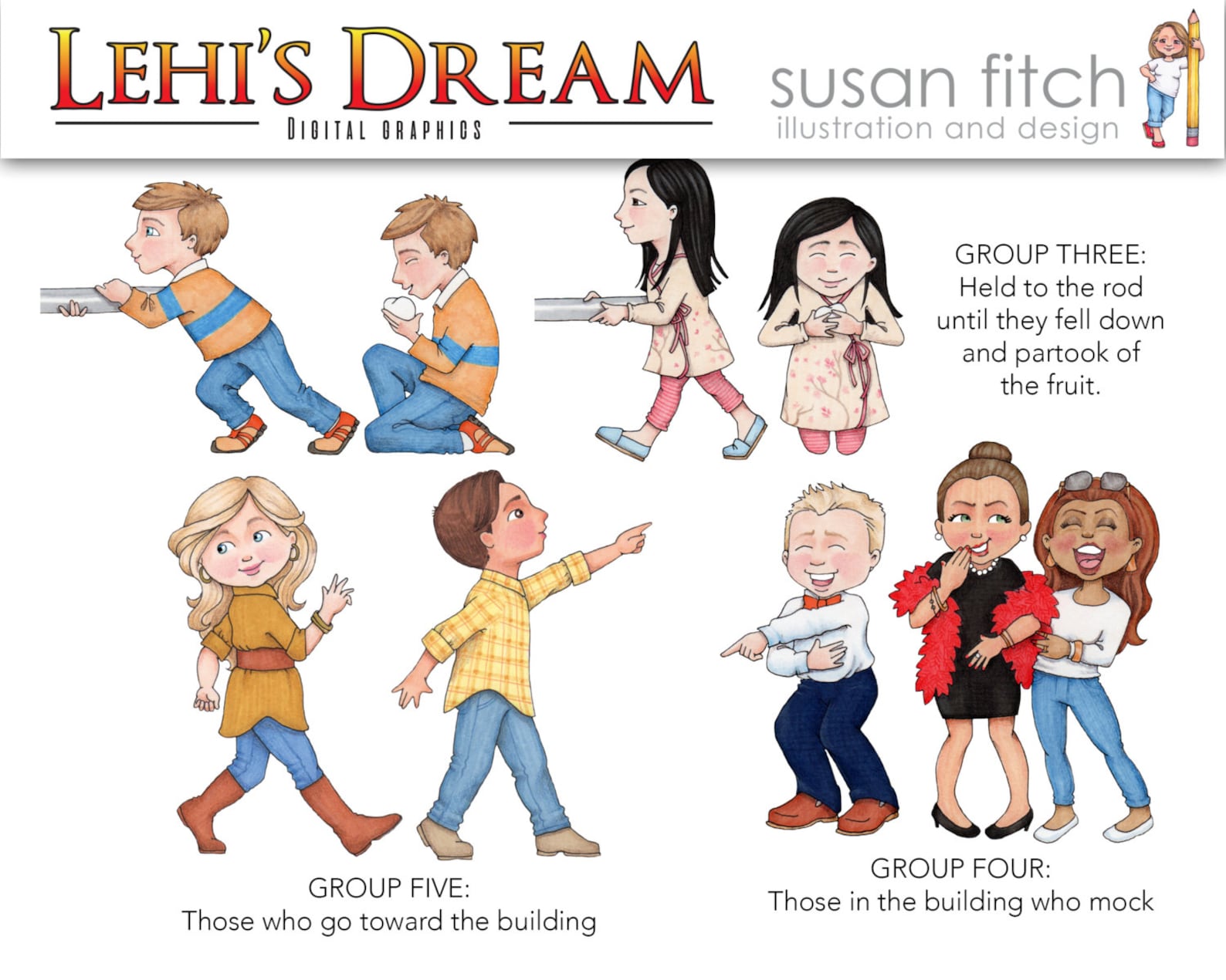 Lehi's Dream Digital Clip Art - Etsy