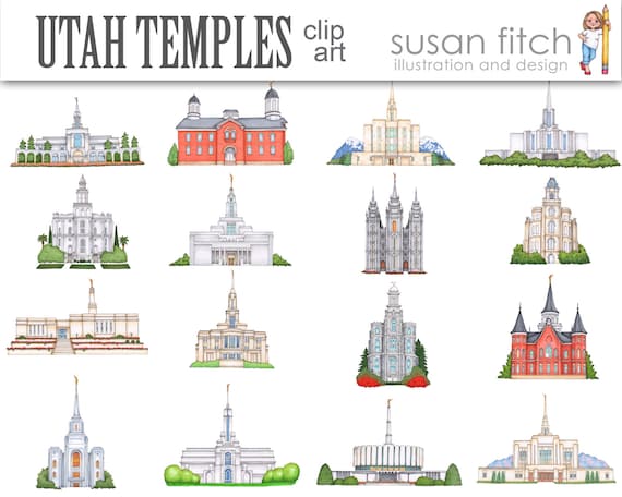Lds Temples Clipart