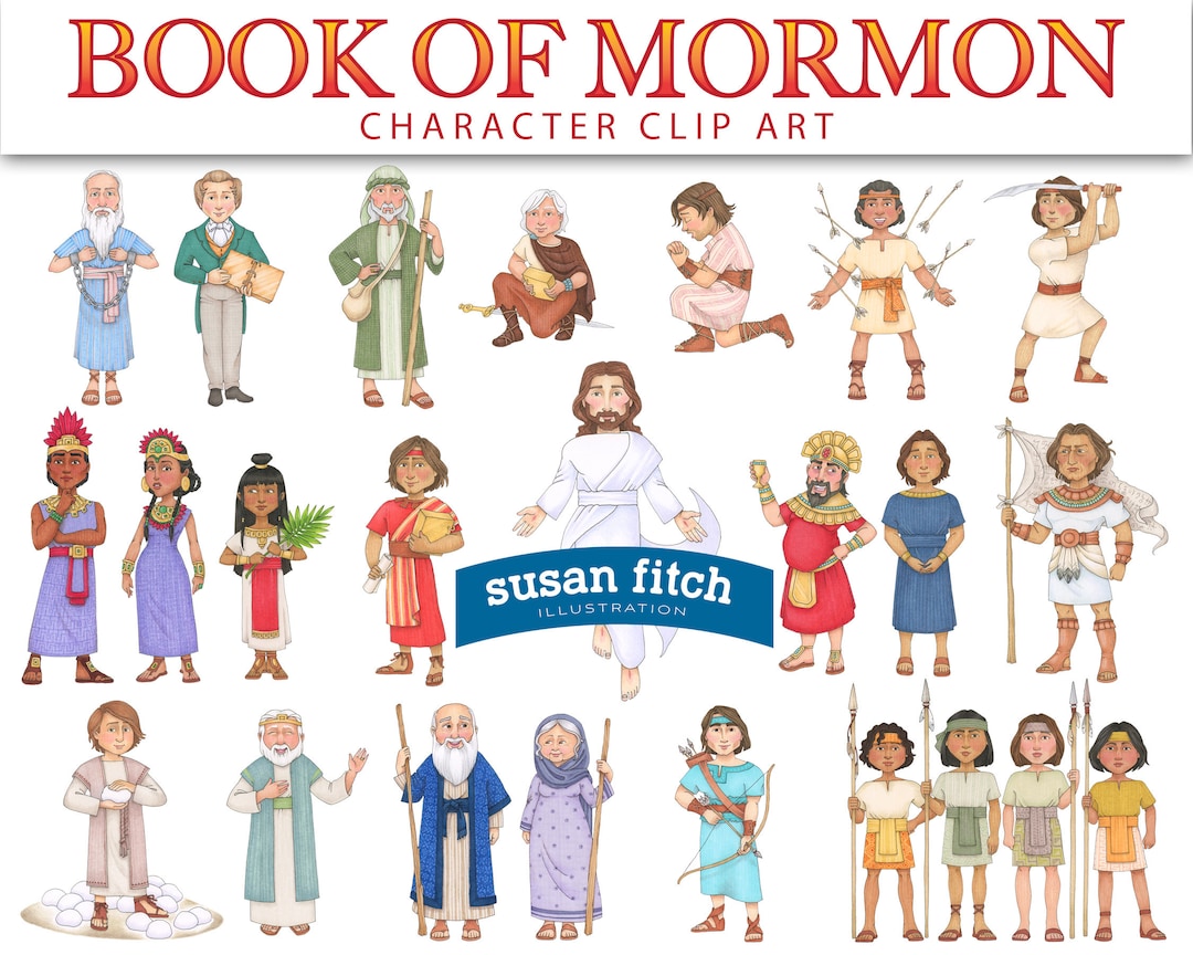 Book of Mormon Digital Characters Clip Art Etsy