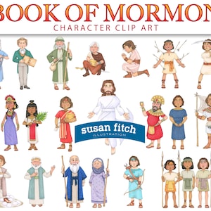 Book Of Mormon digital characters clip art