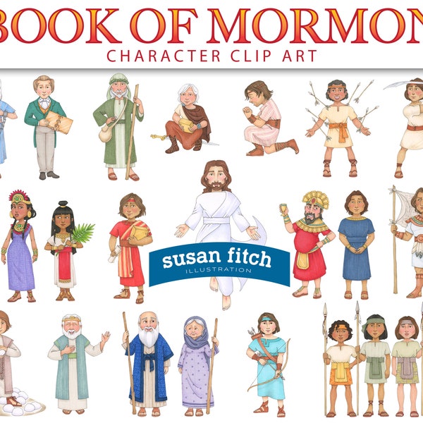 Image clipart personnages numériques du Livre de Mormon