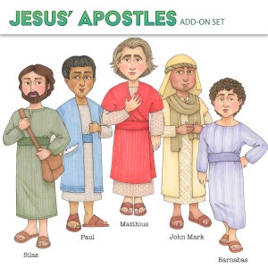 Die Apostel von Jesus sind eine druckbare Grafik