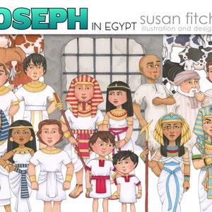 Joseph in Egypt digital clip art