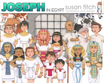 Joseph in Egypt digital clip art