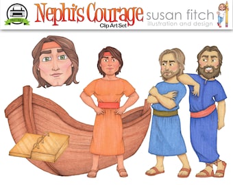 Ensemble d'images clipart Le courage de Néphi