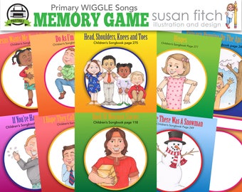 LDS Primary Wiggle Songs Memory Game