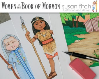 Frauen des Buches Mormons digitale Clip Art Set