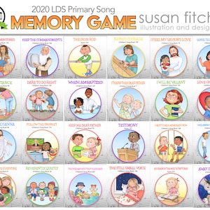 2020 LDS Primary Song Memory Game