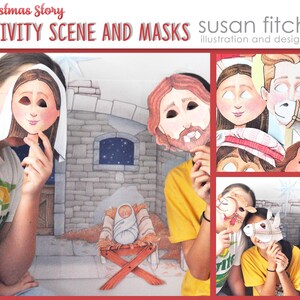 Printable Nativity Scene & Masks