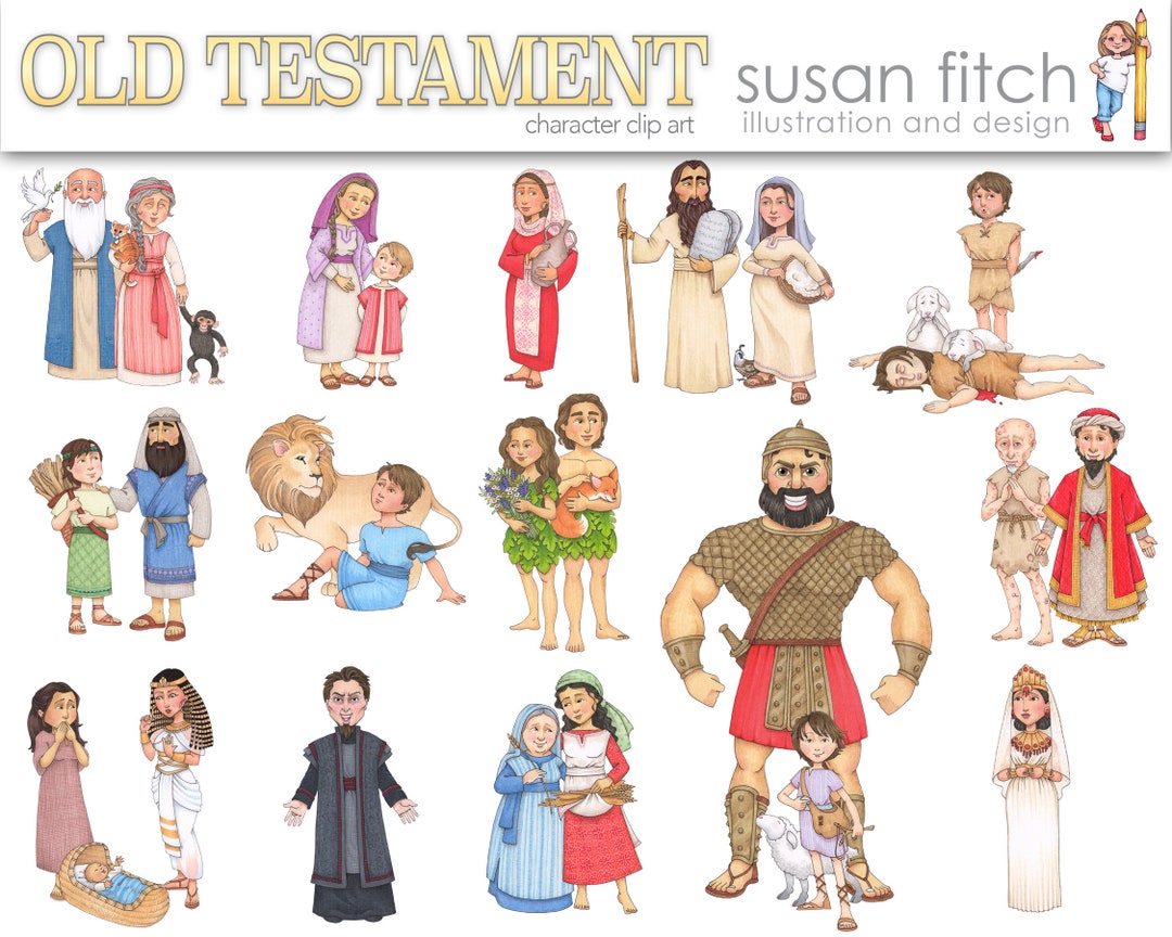 old-testament-characters-digital-clip-art-etsy