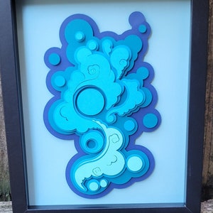 Layered Paper Art Limited Edition, Abstract Original Art for Walls and Decor