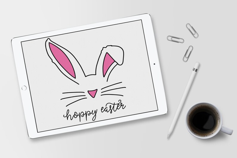 Download Hoppy Easter SVG Hand Lettered Easter SVG Svg Cut Files | Etsy