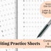 Handwriting Practice Sheets, Cursive and Print, 5mm Dot Grid for Bullet ...